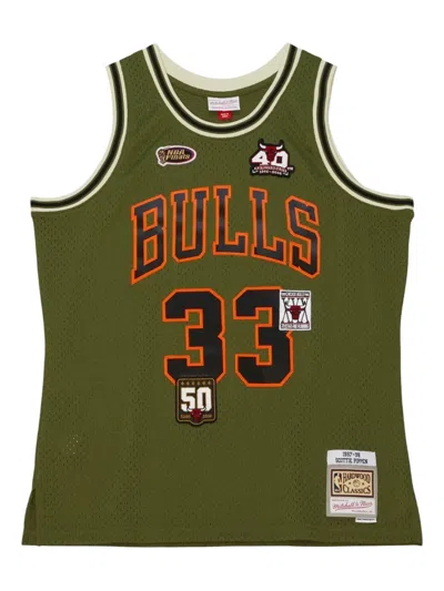 Mitchell & Ness Swingman Chicago Bulls 1997 Scottie Pippen Jersey Tank Top In Green