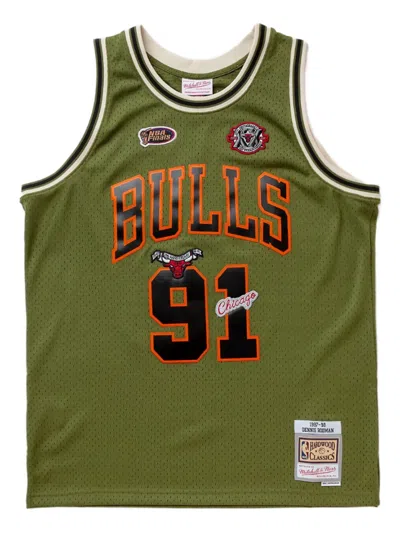 Mitchell & Ness Swingman Chicago Bulls Dennis Rodman 1997-98 Jersey Tank Top In Green