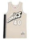 Mitchell & Ness Swingman Nba Supersonics 1995 Shawn Kemp Tank Top In Neutral