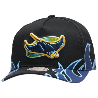 Mitchell & Ness Tampa Bay Rays  Rays Hot Head Pro Pinch Cap In Black