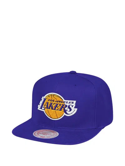 Mitchell & Ness Team Ground Snapback Hat In Blue