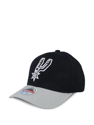 Mitchell & Ness Team Logo Stretch Cap In Black