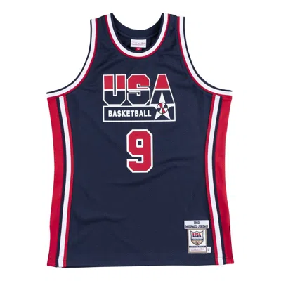 Mitchell & Ness Team Usa 1992 Jerseys 'michael Jordan 9' In Blue