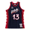 Mitchell & Ness Authentic "usa 1996 Shaquille O'neal" Jersey In Blue