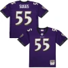 Mitchell & Ness Terrell Suggs Purple Baltimore Ravens 2003 Legacy Replica Jersey In Purple