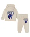 Mitchell & Ness Toddler 2-piece Cream Philadelphia 76ers Hang Time Oversized Pullover Hoodie And Pants Set In White