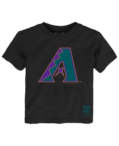 Mitchell & Ness Babies' Toddler Boys' 2t-5t Arizona Diamondbacks Retro Logo T-shirt In Black
