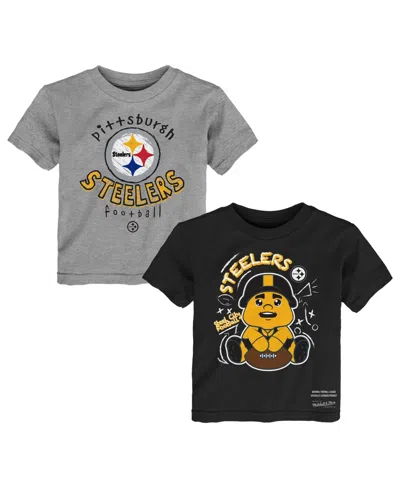 Mitchell & Ness Babies' Toddler Boys' And Girls' 2t-5t Sketched Up Graphic T-shirts, 2-piece Set In Multi