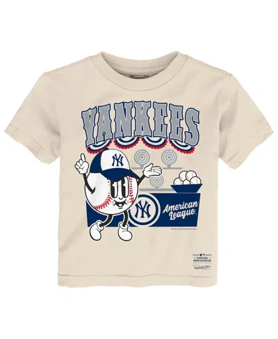 Mitchell & Ness Babies' Toddler Cream New York Yankees Step Back Up T-shirt In Multi