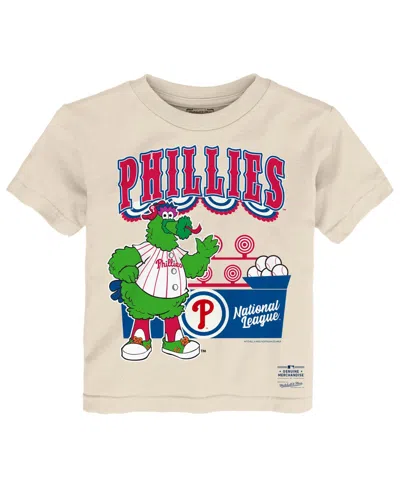 Mitchell & Ness Babies' Toddler Cream Philadelphia Phillies Step Back Up T-shirt In White