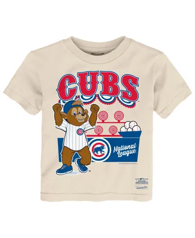 Mitchell & Ness Babies' Toddler  Cream Chicago Cubs Step Back Up T-shirt In Neutral