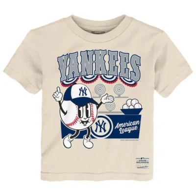 Mitchell & Ness Kids' Toddler   Cream New York Yankees Step Back Up T-shirt In White