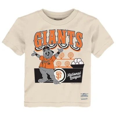 Mitchell & Ness Kids' Toddler  Cream San Francisco Giants Step Back Up T-shirt In Neutral