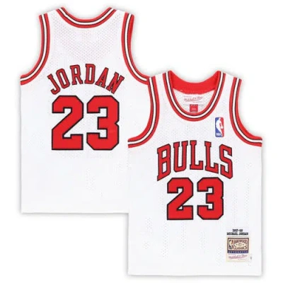 Mitchell & Ness Kids' Toddler  Michael Jordan White Chicago Bulls 1997/98 Hardwood Classics Authentic Jerse