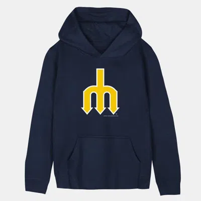Mitchell & Ness Kids' Toddler  Navy Seattle Mariners Retro Logo Hoodie In Blue