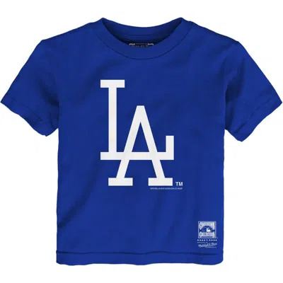 Mitchell & Ness Kids' Toddler   Royal Los Angeles Dodgers Retro Logo T-shirt In Blue
