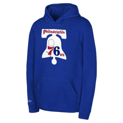 Mitchell & Ness Kids' Toddler  Royal Philadelphia 76ers Retro Logo Pullover Hoodie In Blue