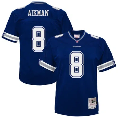 Mitchell & Ness Kids' Toddler  Troy Aikman Navy Dallas Cowboys 1996 Retired Legacy Jersey In Blue