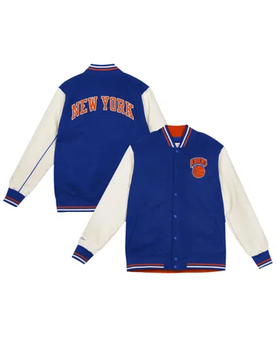 Mitchell & Ness Babies' Toddler Mitchell Ness Blue New York Knicks Varsity Heavyweight Full-snap Jacket