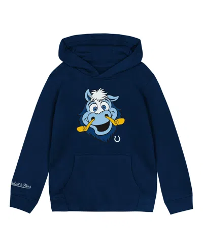 Mitchell & Ness Babies' Toddler Navy Indianapolis Colts Mascot Close Up Hoodie In Blue