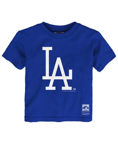 Mitchell & Ness Babies' Toddler Royal Los Angeles Dodgers Retro Logo T-shirt In Blue