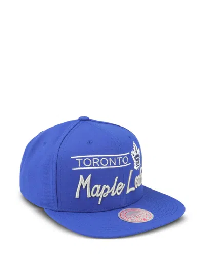 Mitchell & Ness Toronto Maple Leafs Nhl Retro Lock Up Snapback Cap In Blue