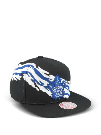 Mitchell & Ness Toronto Maple Leafs Nhl Vintage Paintbrush Snapback Cap In Black