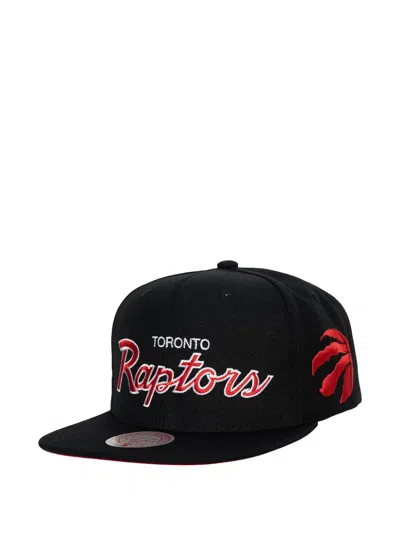 Mitchell & Ness Toronto Raptors Team Script 2.0 Baseball Cap In Orange