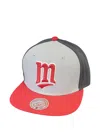 Mitchell & Ness Twins Hat In Brown