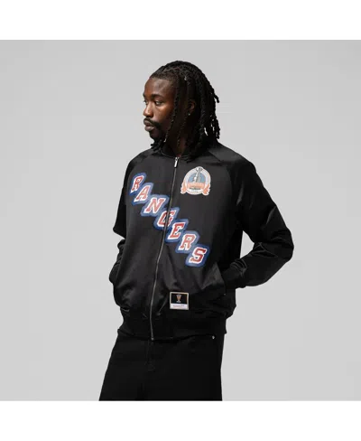 Mitchell & Ness Unisex Mark Messier Black New York Rangers Maxxed Out Full-zip Satin Jacket