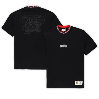 Mitchell & Ness Unisex  Black Vancouver Grizzlies Playmaker Vintage Logo T-shirt