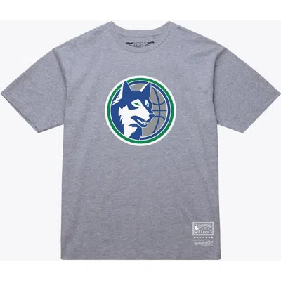 Mitchell & Ness Unisex  Heather Gray Minnesota Timberwolves Hardwood Classics Arch T-shirt
