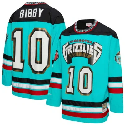 Mitchell & Ness Unisex  Mike Bibby Turquoise Vancouver Grizzlies Maxxed Out Fashion Hockey Jersey In Blue