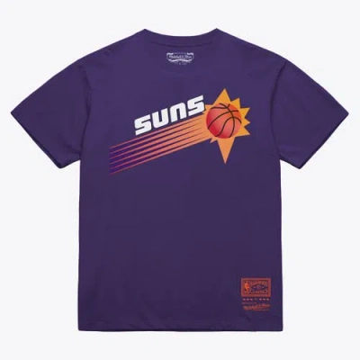 Mitchell & Ness Unisex  Purple Phoenix Suns Hardwood Classics Arch T-shirt In Blue