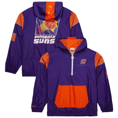Mitchell & Ness Unisex   Purple Phoenix Suns Hardwood Classics Team Og 3.0 Anorak Half-zip Windbreake