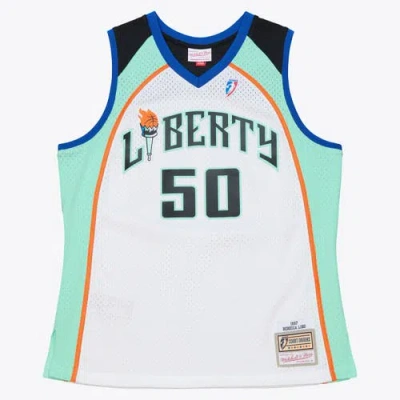 Mitchell & Ness Unisex  Rebecca Lobo White New York Liberty Court Origins Swingman Jersey In Multi
