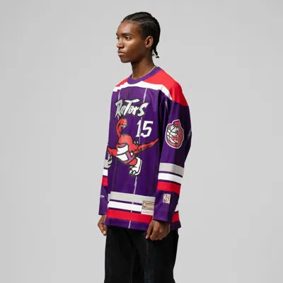 Mitchell & Ness Unisex  Vince Carter Purple Toronto Raptors Maxxed Out Fashion Hockey Jersey