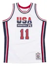 Mitchell & Ness Usa 1992 Karl Malone Basketball Jersey In White