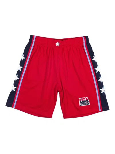 Mitchell & Ness Usa Basketball Swingman Shorts In Red