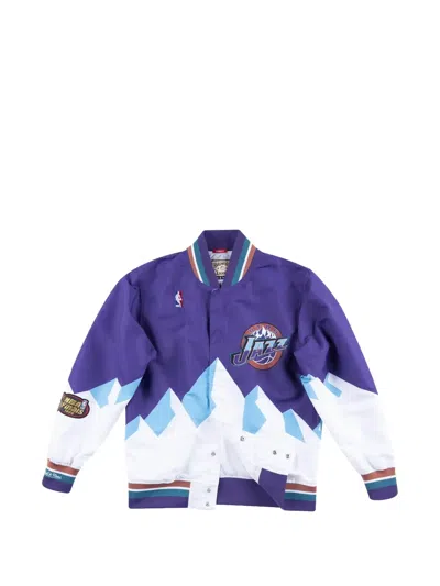 Mitchell & Ness Utah Jaz Anniversary Jacket In Purple