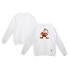 Mitchell & Ness White Cleveland Browns Basic Fleece Pullover Sweatshirt In White