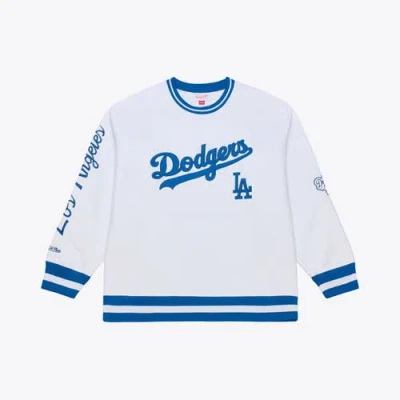 Mitchell & Ness White Los Angeles Dodgers Arctic Fleece Sweatshirt
