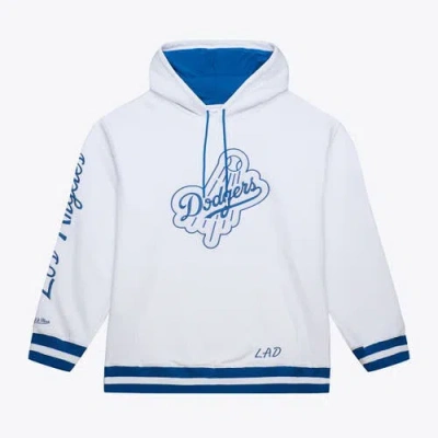 Mitchell & Ness White Los Angeles Dodgers Cooperstown Collection Fleece Hoodie In Multi