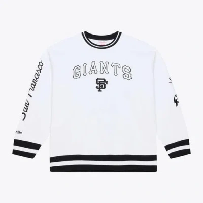 Mitchell & Ness White San Francisco Giants Arctic Fleece Sweatshirt