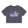 Mitchell & Ness (wmns)  X Nba Phila City View Short Board T-shirt 'grey' In Gray