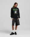 Mitchell & Ness Black Anaheim Ducks Core Oversized Sweatshirt In Black