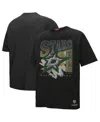 Mitchell & Ness Black Dallas Stars Choppy Ice Boyfriend T-shirt In Black