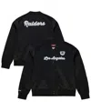 Mitchell & Ness Women's Black Las Vegas Raiders Full-snap Satin Jacket In Black