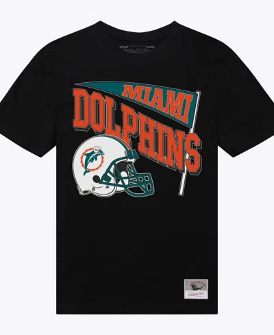 Mitchell & Ness Women's Black Miami Dolphins Team Dynamic Boyfriend T-shirt