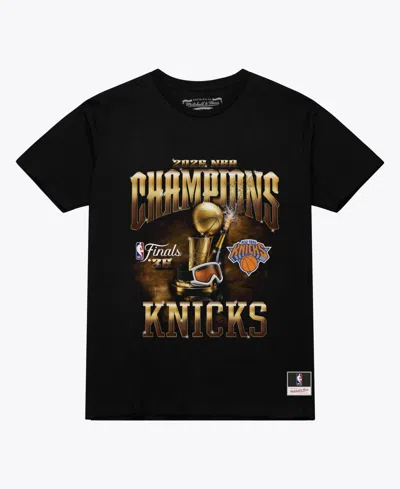 Mitchell & Ness Women's Black New York Knicks 2026 Nba Finals Champions Boxy T-shirt